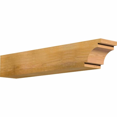 Ekena Millwork Mediterranean Rough Sawn Rafter Tail, Western Red Cedar, 6"W x 6"H x 36"L RFT06X06X36MED00RWR